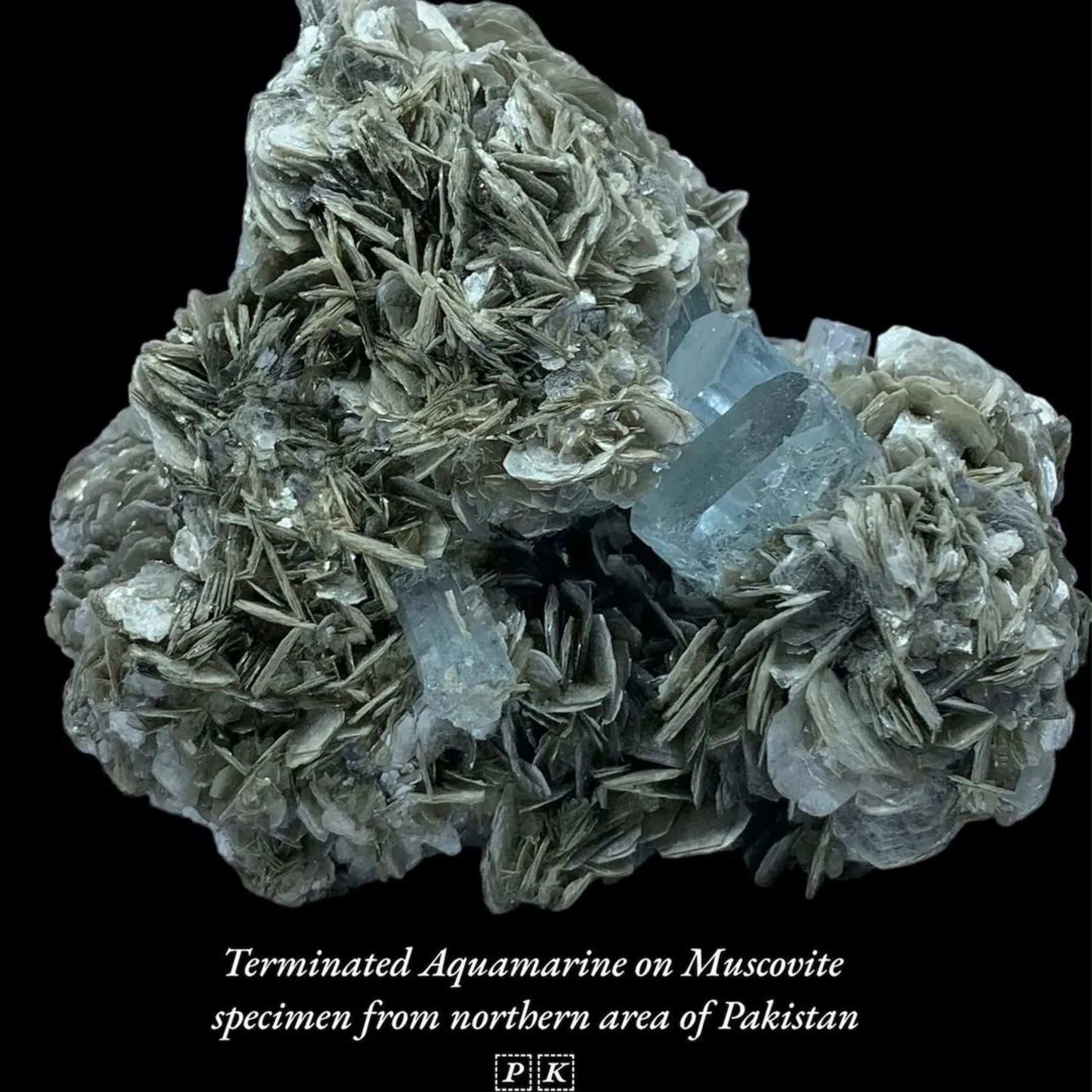 Beautiful Aquamarine specimen from Skardu Northern area of Pakistan   